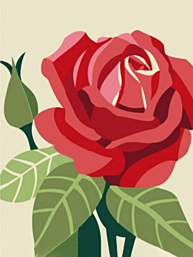 Rose CS305 5.9 x 7.9 inches Crafting Spark Diamond Painting Kit