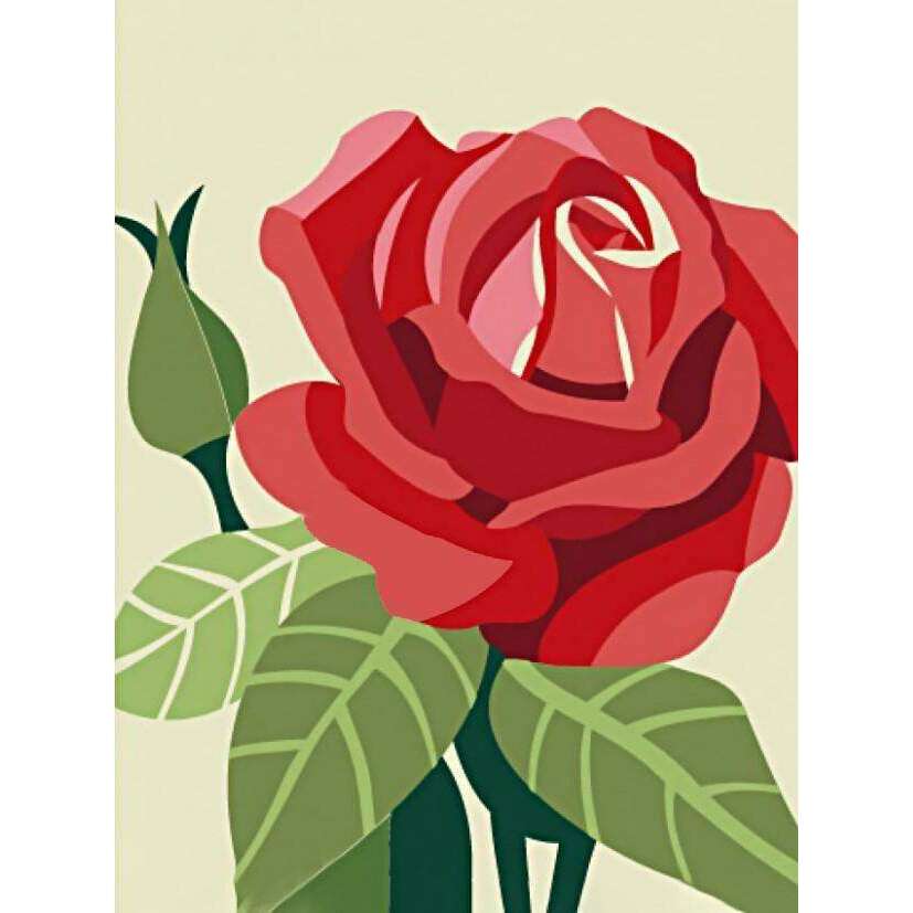 Rose CS305 5.9 x 7.9 inches Crafting Spark Diamond Painting Kit