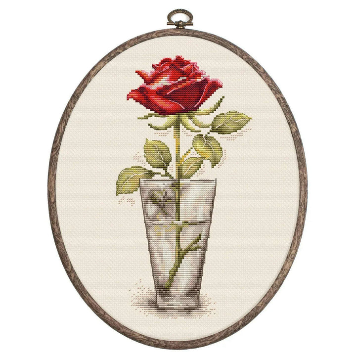Rose Mister Lincoln BC235L Counted Cross-Stitch Kit