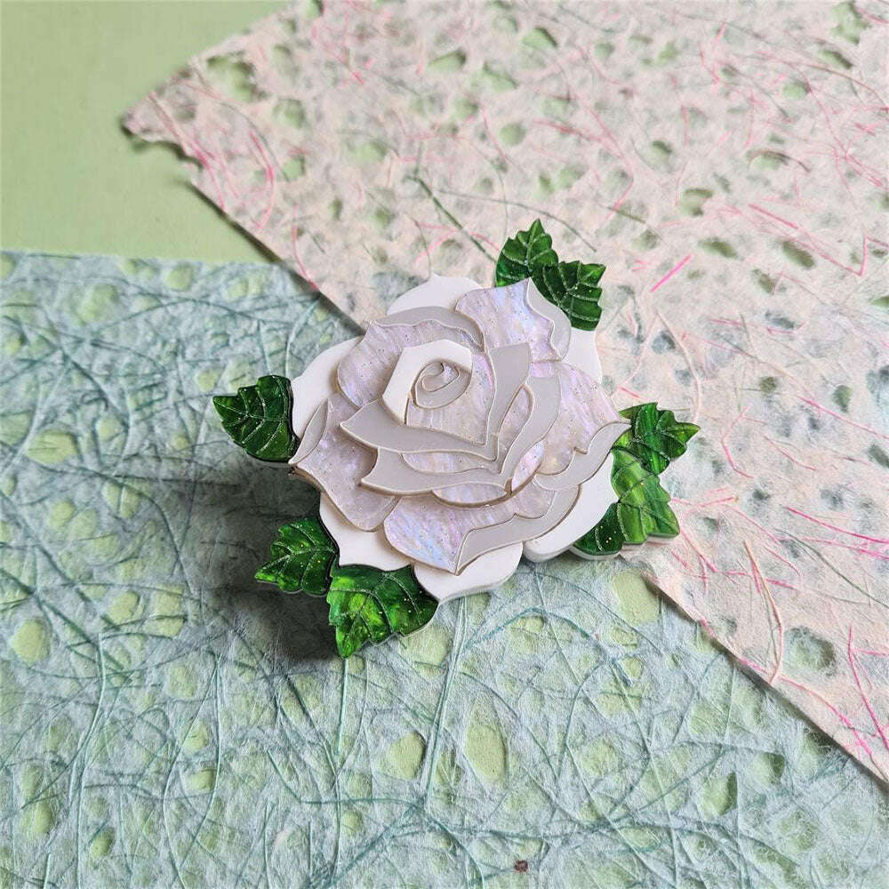 Rose Necklace - 7 Colours by Cherryloco Jewellery 5