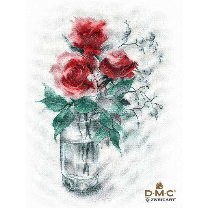 Roses and snowdrift 1353 Counted Cross Stitch Kit