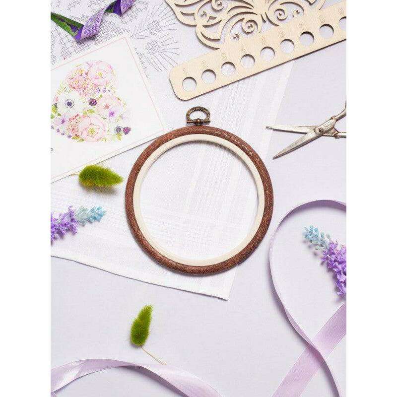 Round Flexi Hoop Nurge 230-2 Woodgrain