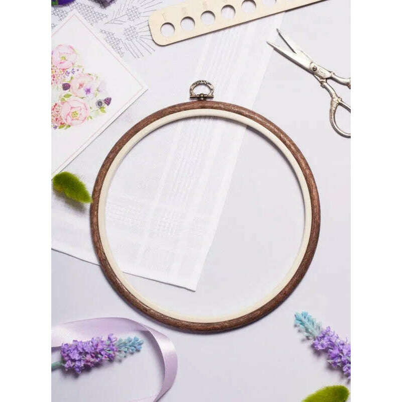 Round Flexi Hoop Nurge  230-4 Woodgrain