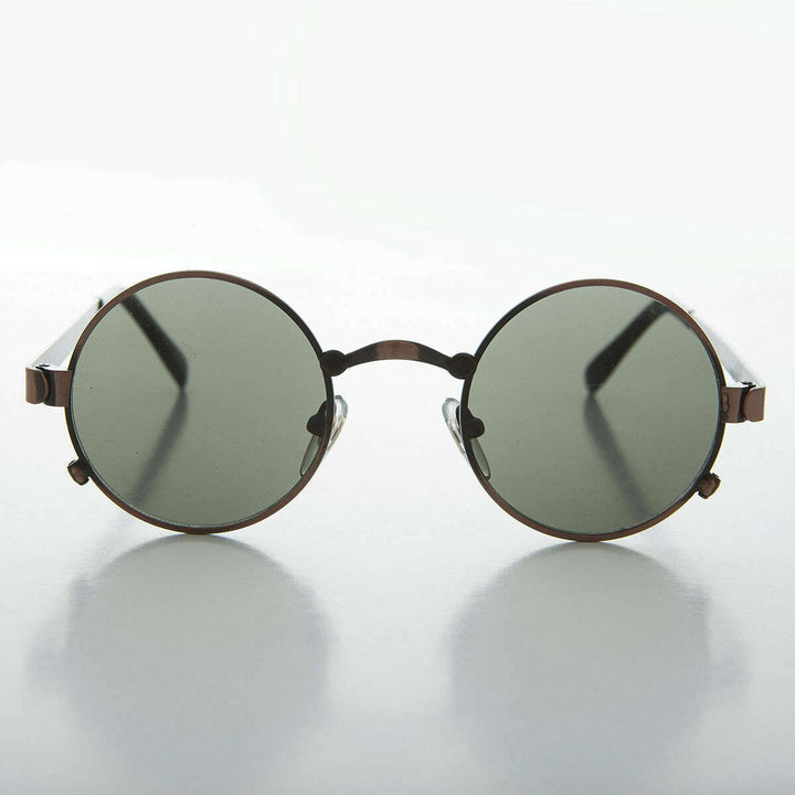 Round Metal Industrial Vintage Sunglass - Spike