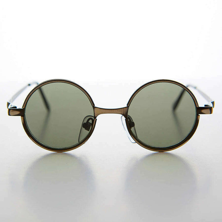Round Metal Punk Hippie Vintage Steampunk Sunglass - Merlin 1