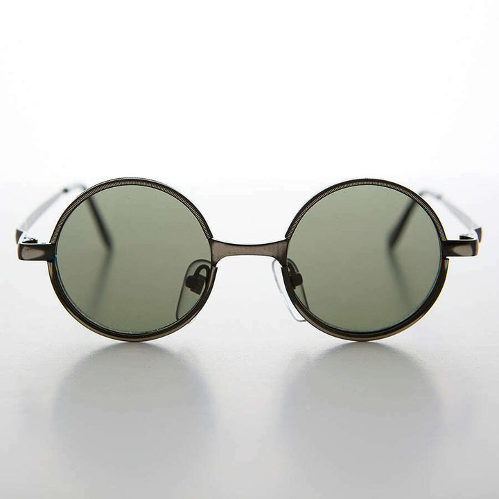Round Metal Punk Hippie Vintage Steampunk Sunglass - Merlin 1