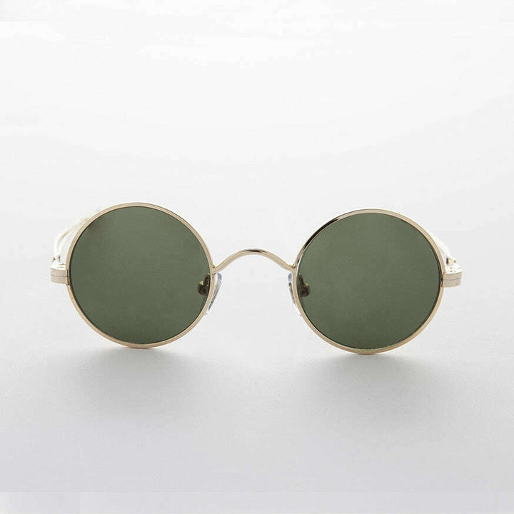 Round Steampunk Vintage Sunglass with Adjustable Temples - Swazi