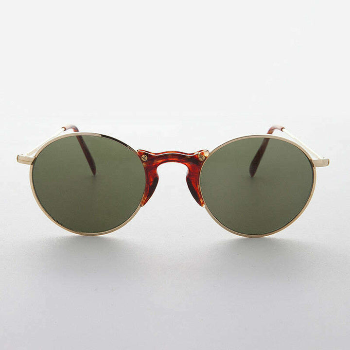 Round Unique Keyhole Bridge Vintage Sunglass - Ziggy