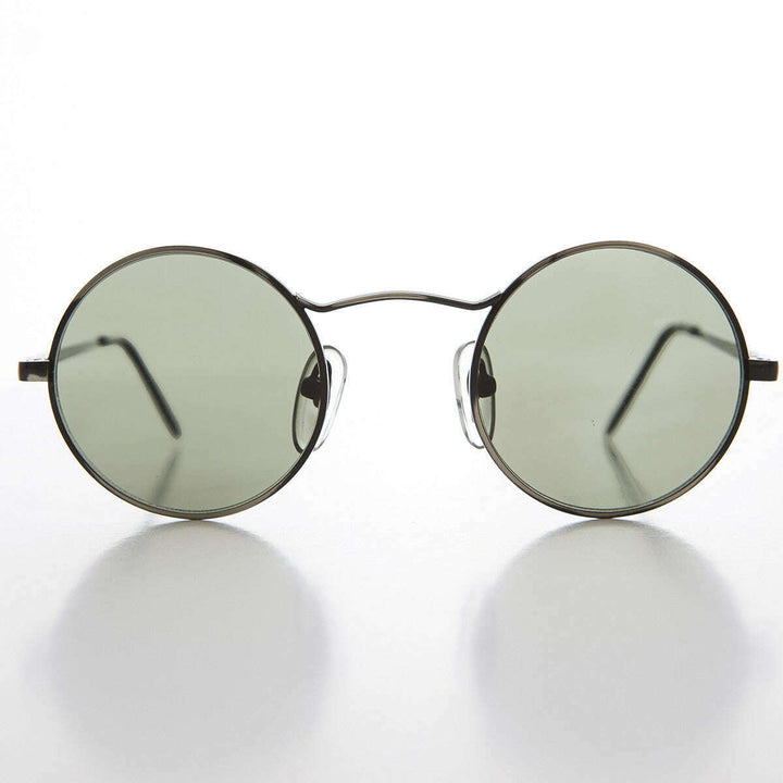 Round Wire Rim Teashade Vintage Sunglass - Vox 1