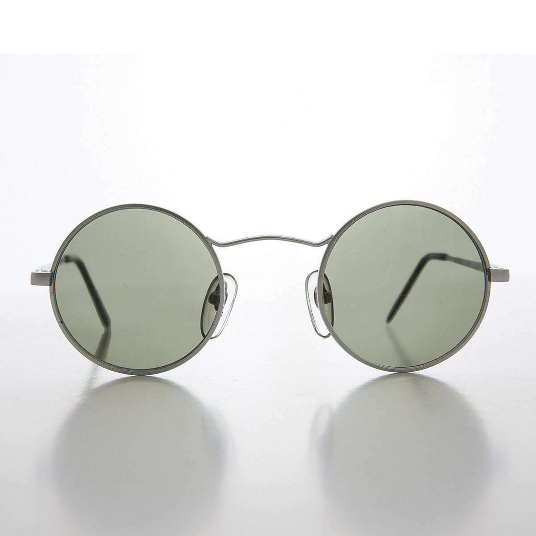 Round Wire Rim Teashade Vintage Sunglass - Vox 2