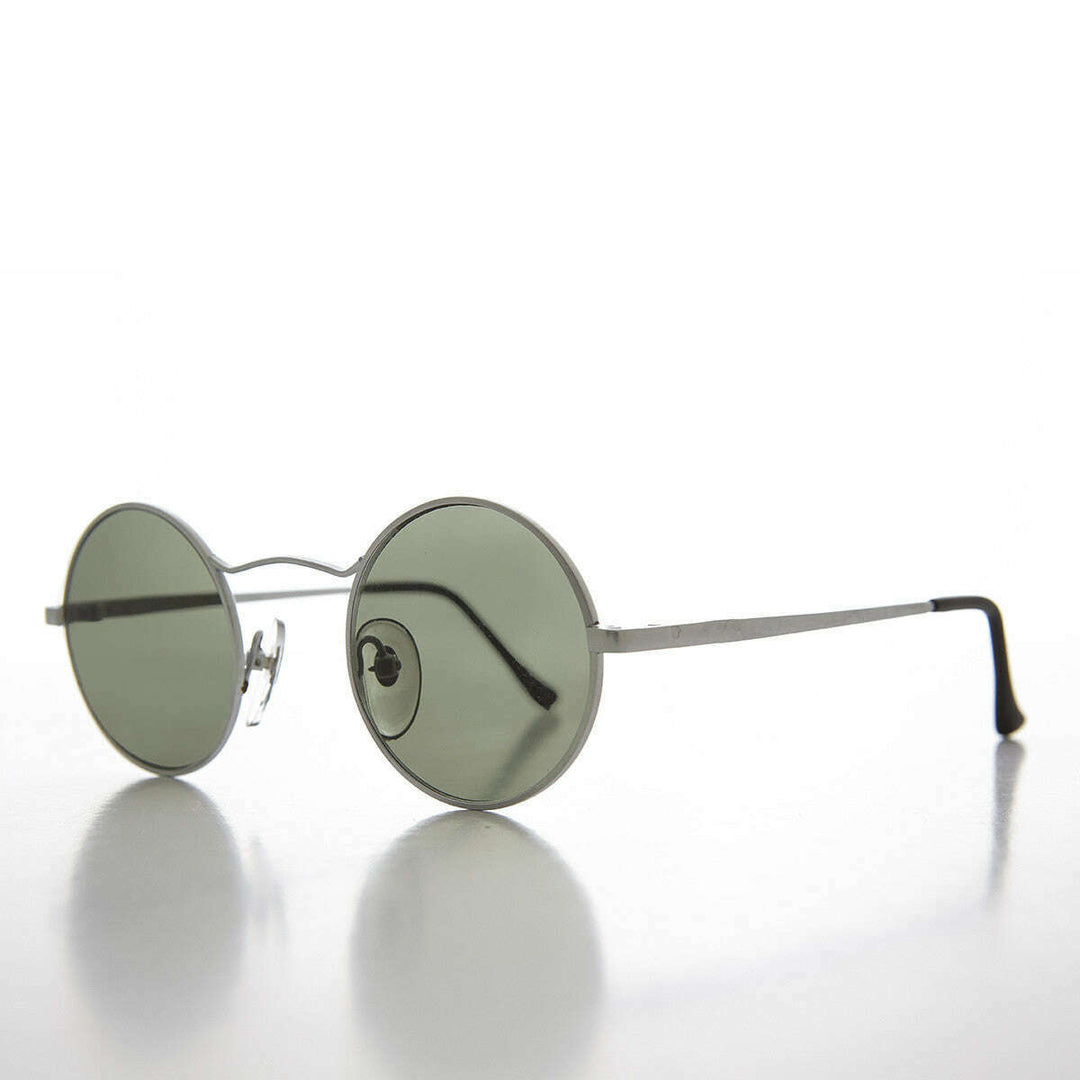 Round Wire Rim Teashade Vintage Sunglass - Vox 2