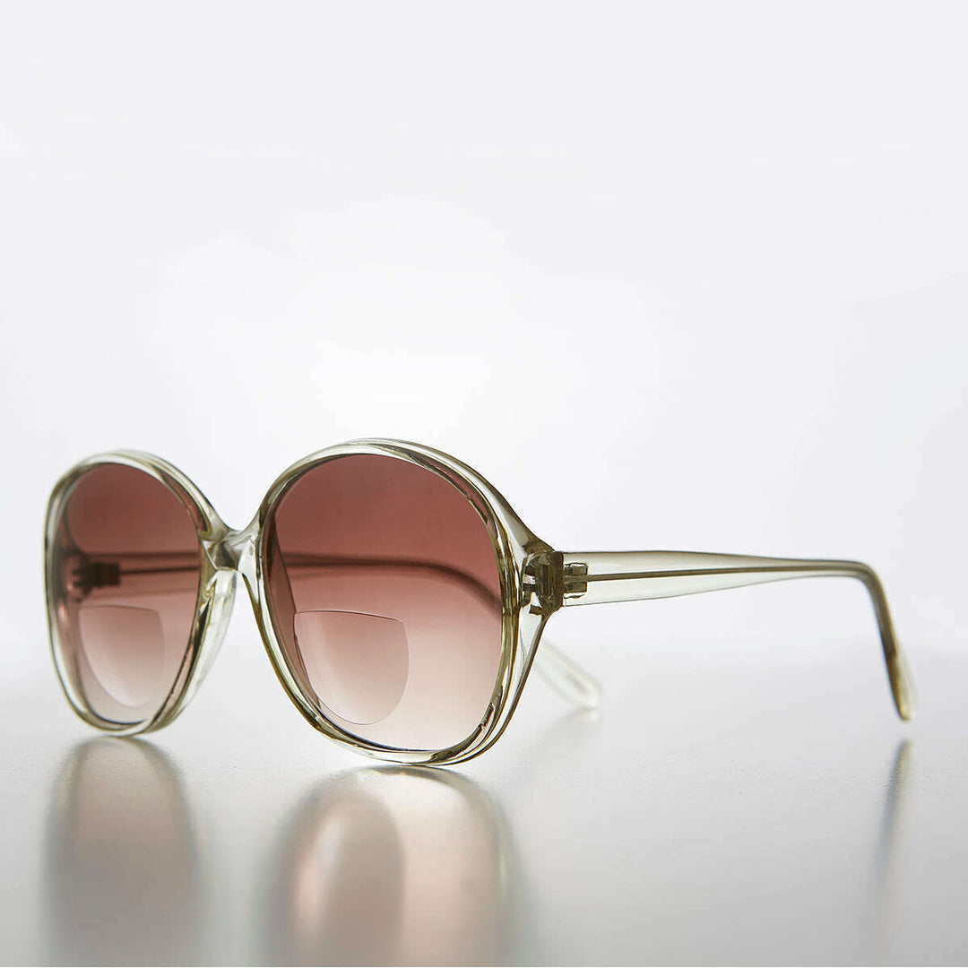 Round Women's Bifocal Reading Sunglasses - Alice