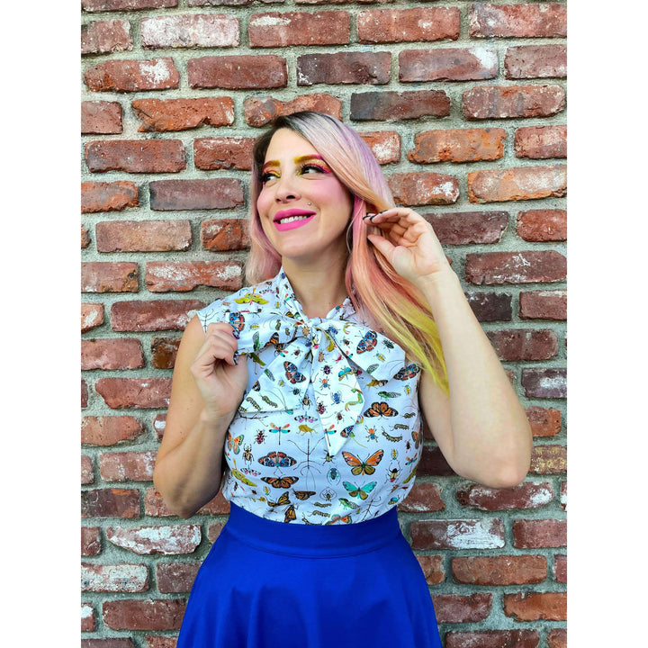 Royal Blue Skater Skirt
