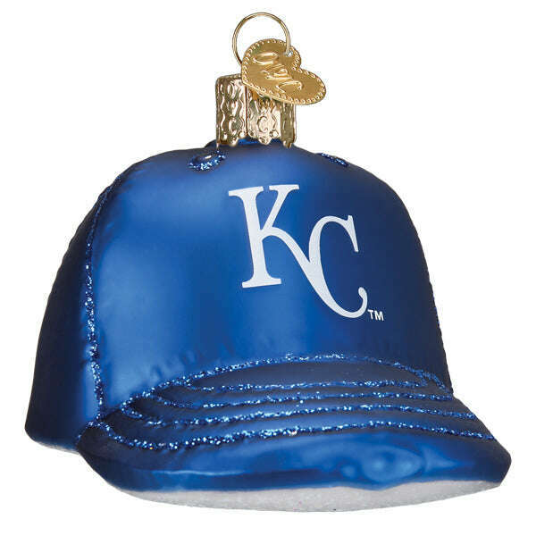 Old World Christmas Royals Baseball Cap Blown Glass Ornament