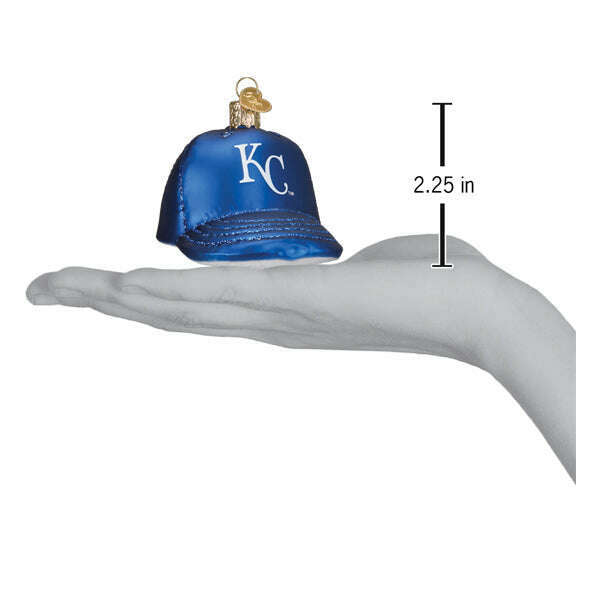 Old World Christmas Royals Baseball Cap Blown Glass Ornament