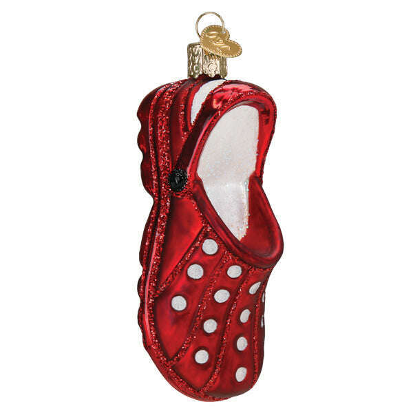 Old World Christmas Rubber Clog Blown Glass Ornament