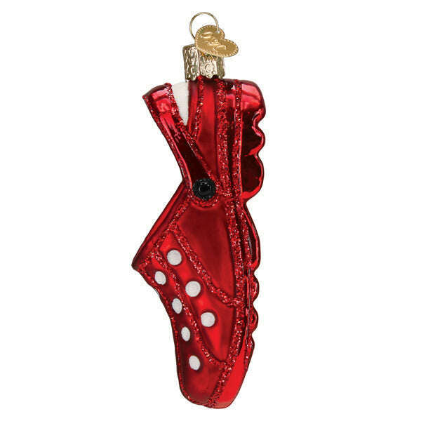 Old World Christmas Rubber Clog Blown Glass Ornament