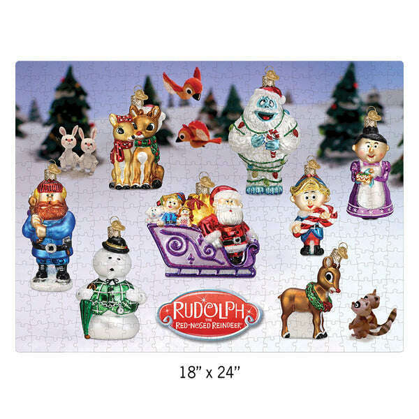 Old World Christmas Rudolph the Red-Nosed Reindeer Puzzle