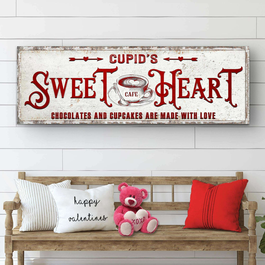 Rustic Cupid's Sweetheart Vintage Sign