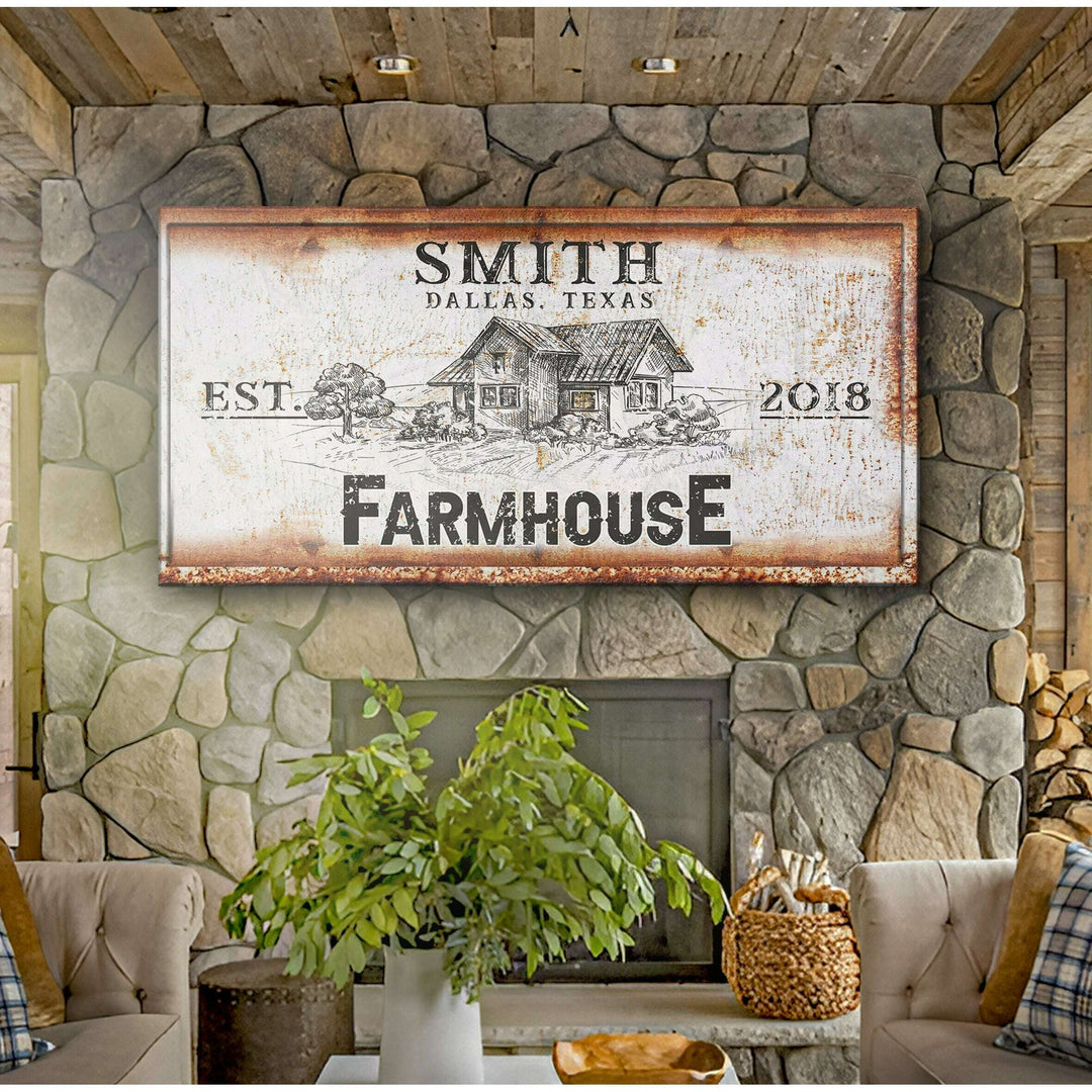 Rustic Farmhouse Personalized Sign III