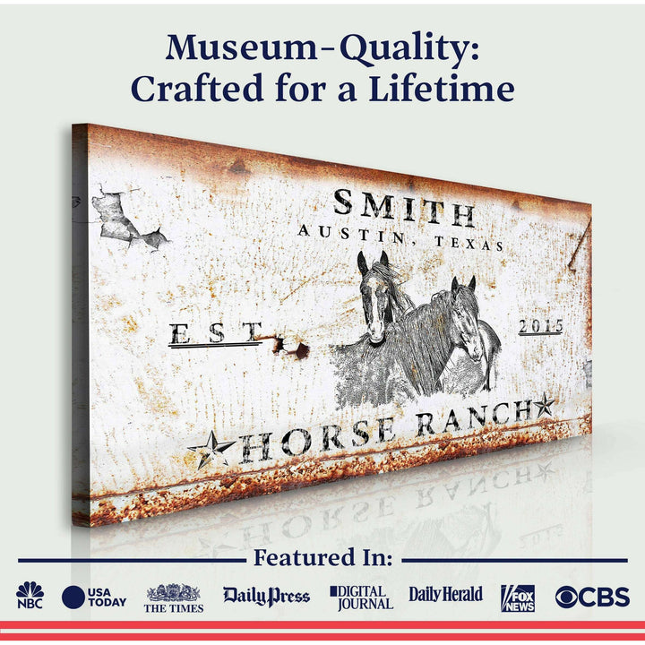 Rustic Horse Ranch Sign III