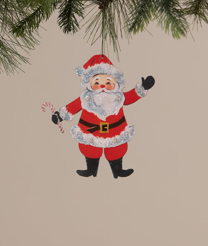 Retro Rockin' Santa Ornament by Bethany Lowe Designs, image 2