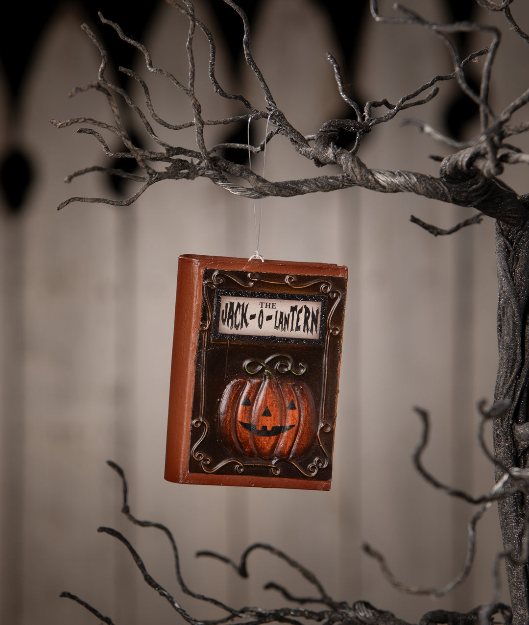 Jack-O-Lantern Book Ornament by Bethany Lowe Designs, halloween decor