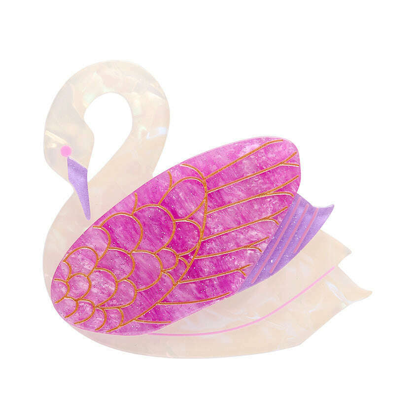 Sabine the Swan Brooch by Erstwilder erstwilder