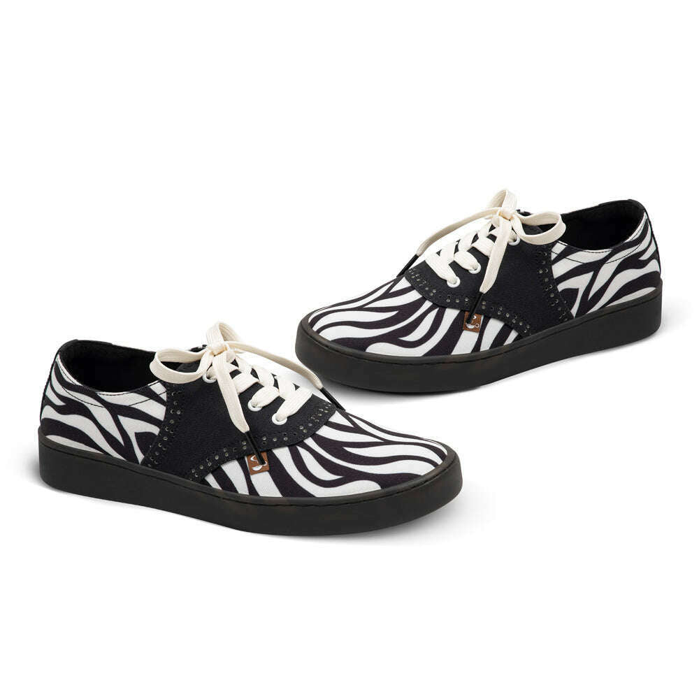 Saddle Zebra Women's Casual Sneakers