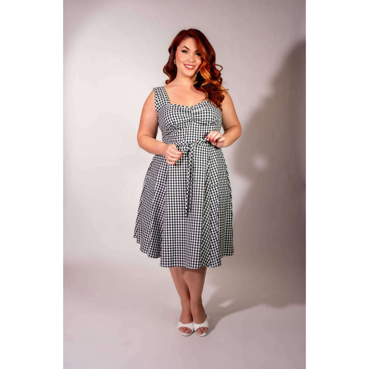 Sadie Dress - Black Gingham