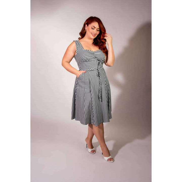 Sadie Dress - Black Gingham
