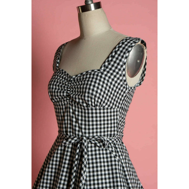 Sadie Dress - Black Gingham