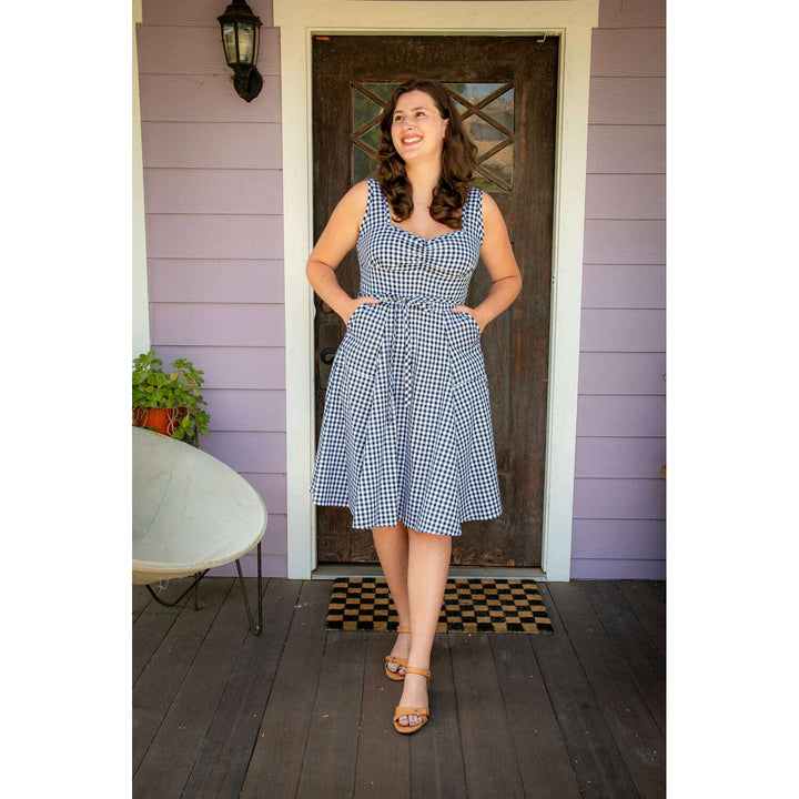 Sadie Dress - Black Gingham