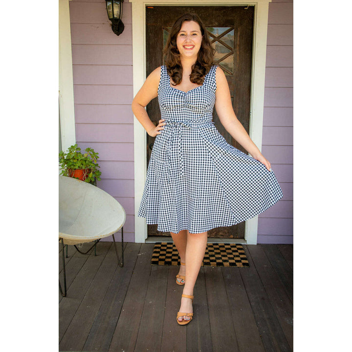 Sadie Dress - Black Gingham
