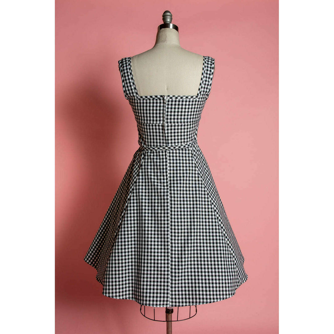 Sadie Dress - Black Gingham