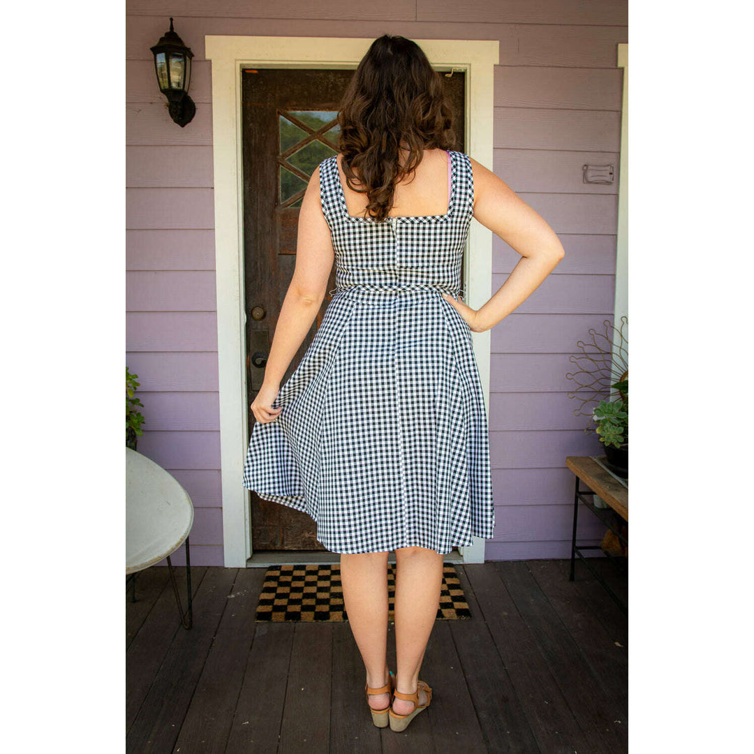 Sadie Dress - Black Gingham
