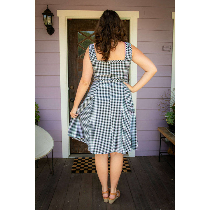 Sadie Dress - Black Gingham