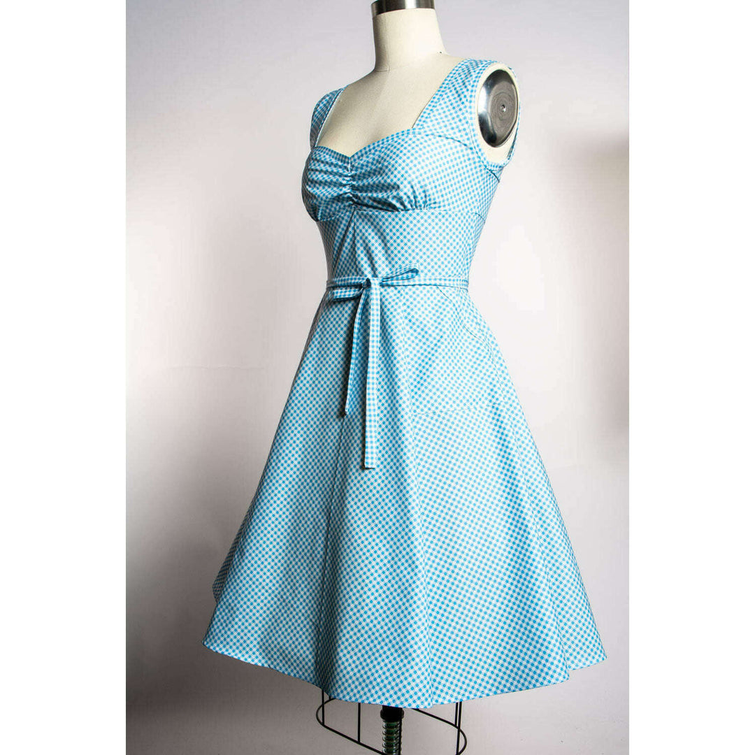 Sadie Dress - Little Sky Gingham *sale
