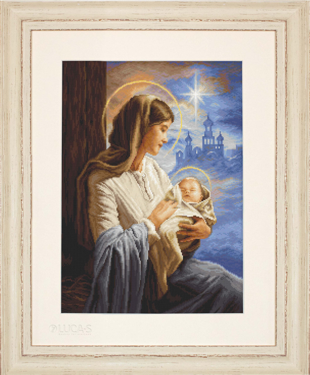 Saint Mary and The Child B617L Counted Cross-Stitch Kit