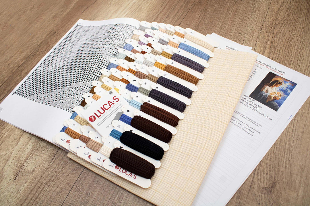 Saint Mary and The Child B617L Counted Cross-Stitch Kit