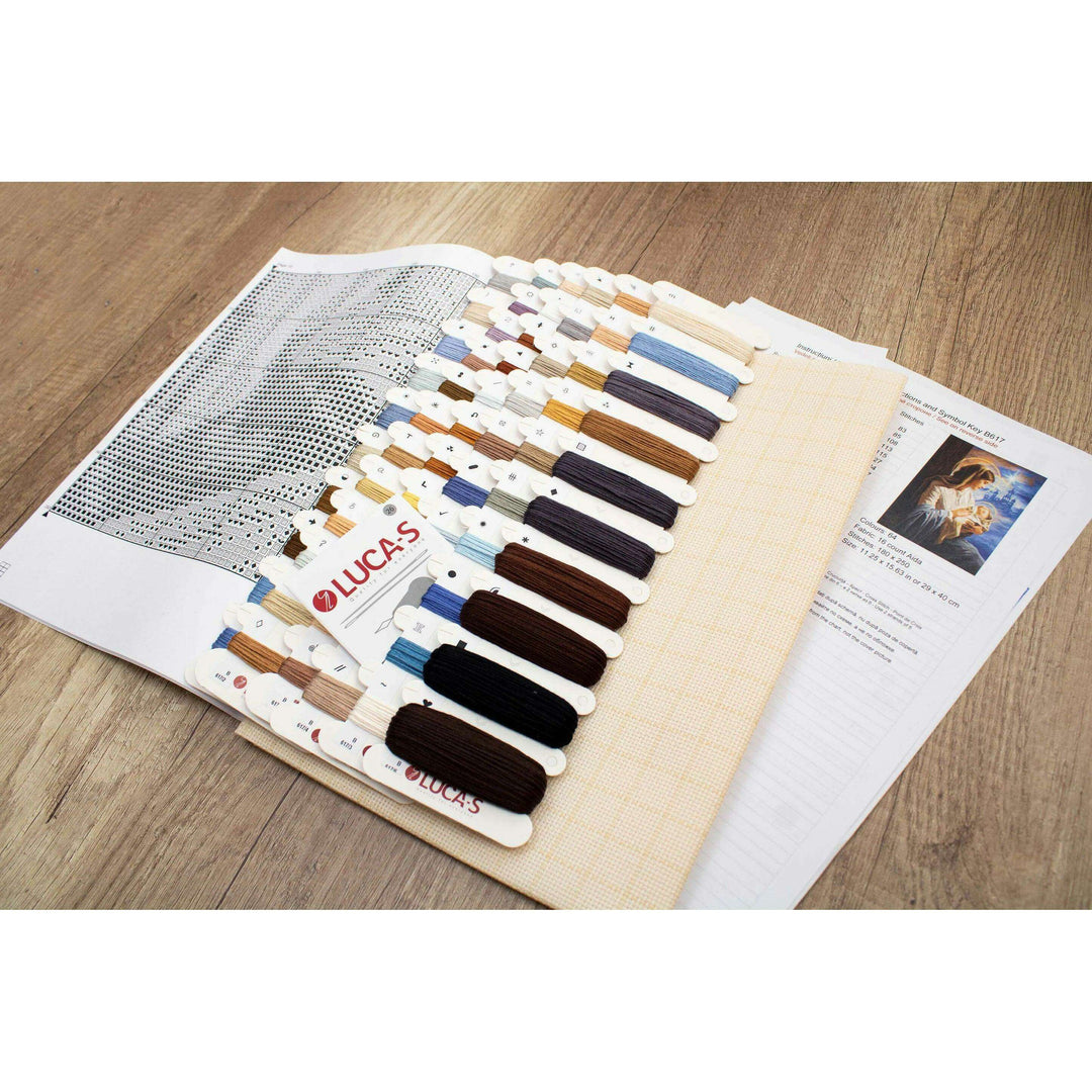 Saint Mary and The Child B617L Counted Cross-Stitch Kit