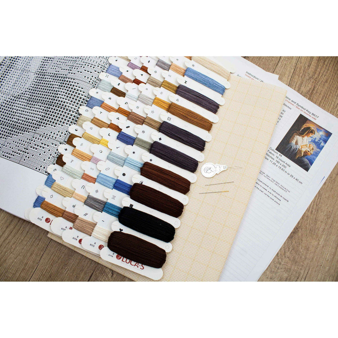Saint Mary and The Child B617L Counted Cross-Stitch Kit