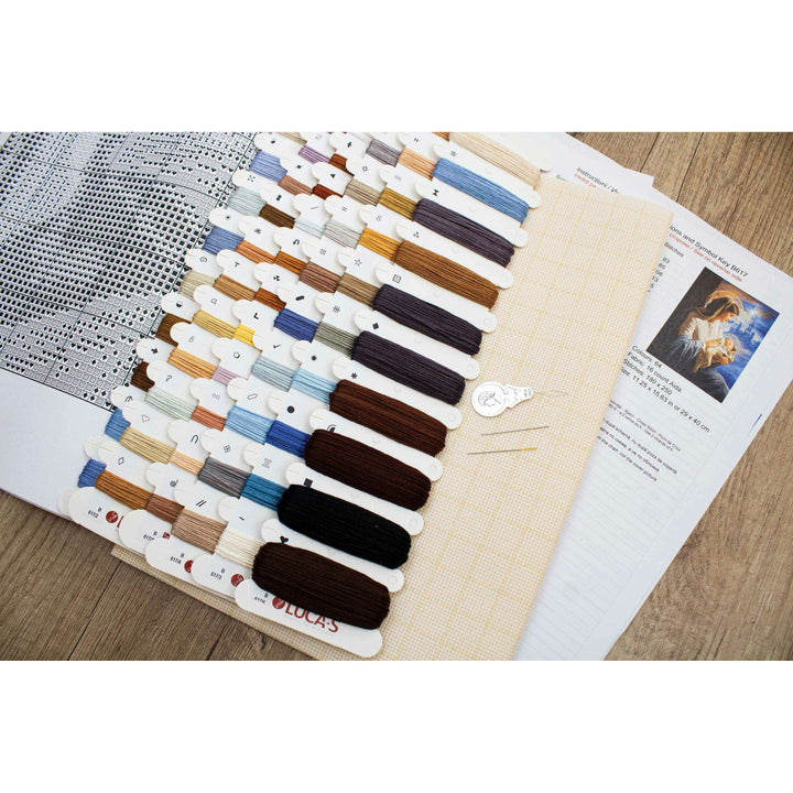 Saint Mary and The Child B617L Counted Cross-Stitch Kit