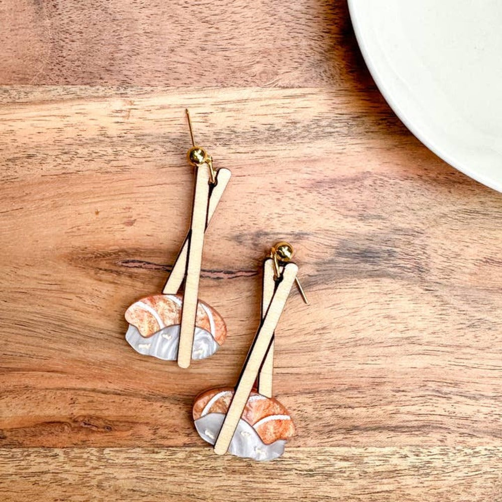 Salmon Sushi Earrings 