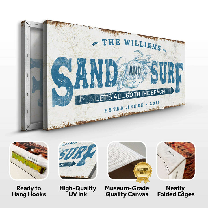 Sand And Surf Sign