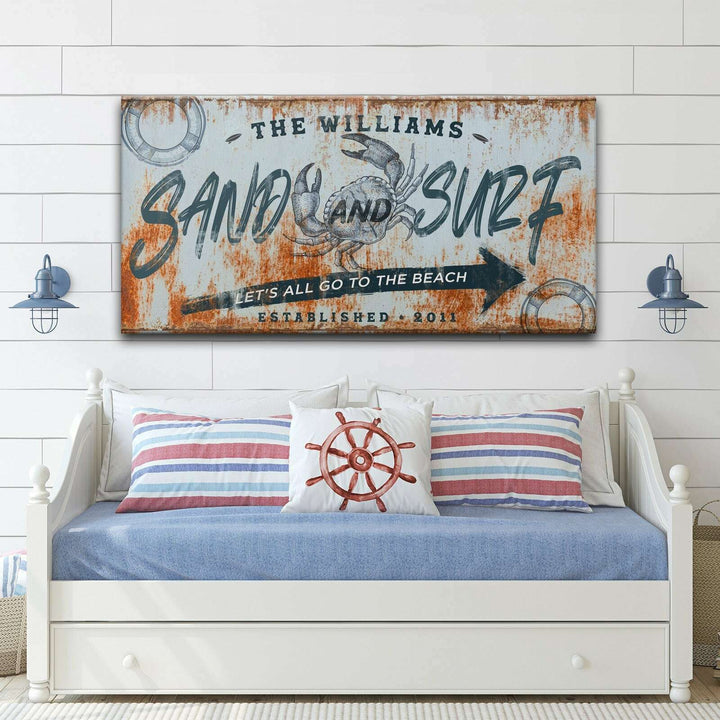 Sand And Surf Sign