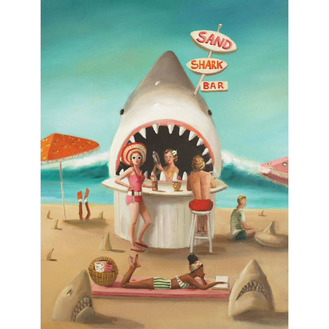 Sand Shark Bar Puzzle Featuring Artwork of Janet Hill