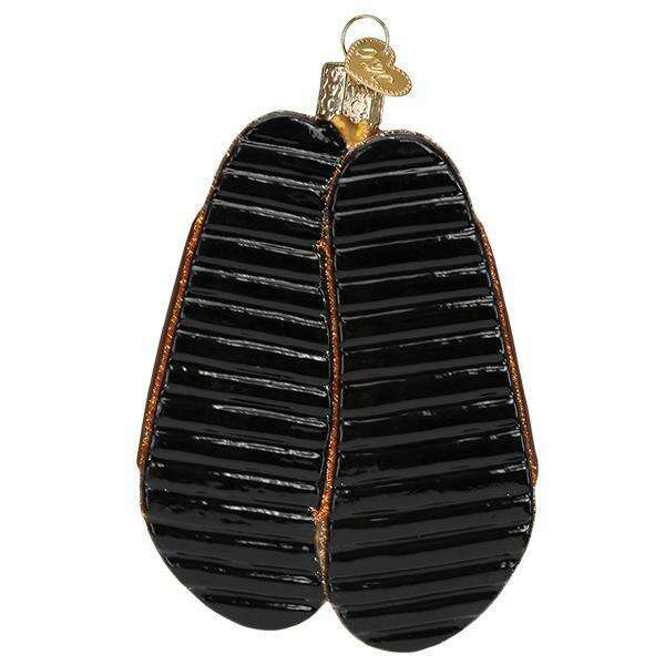 Old World Christmas Sandals Blown Glass Ornament
