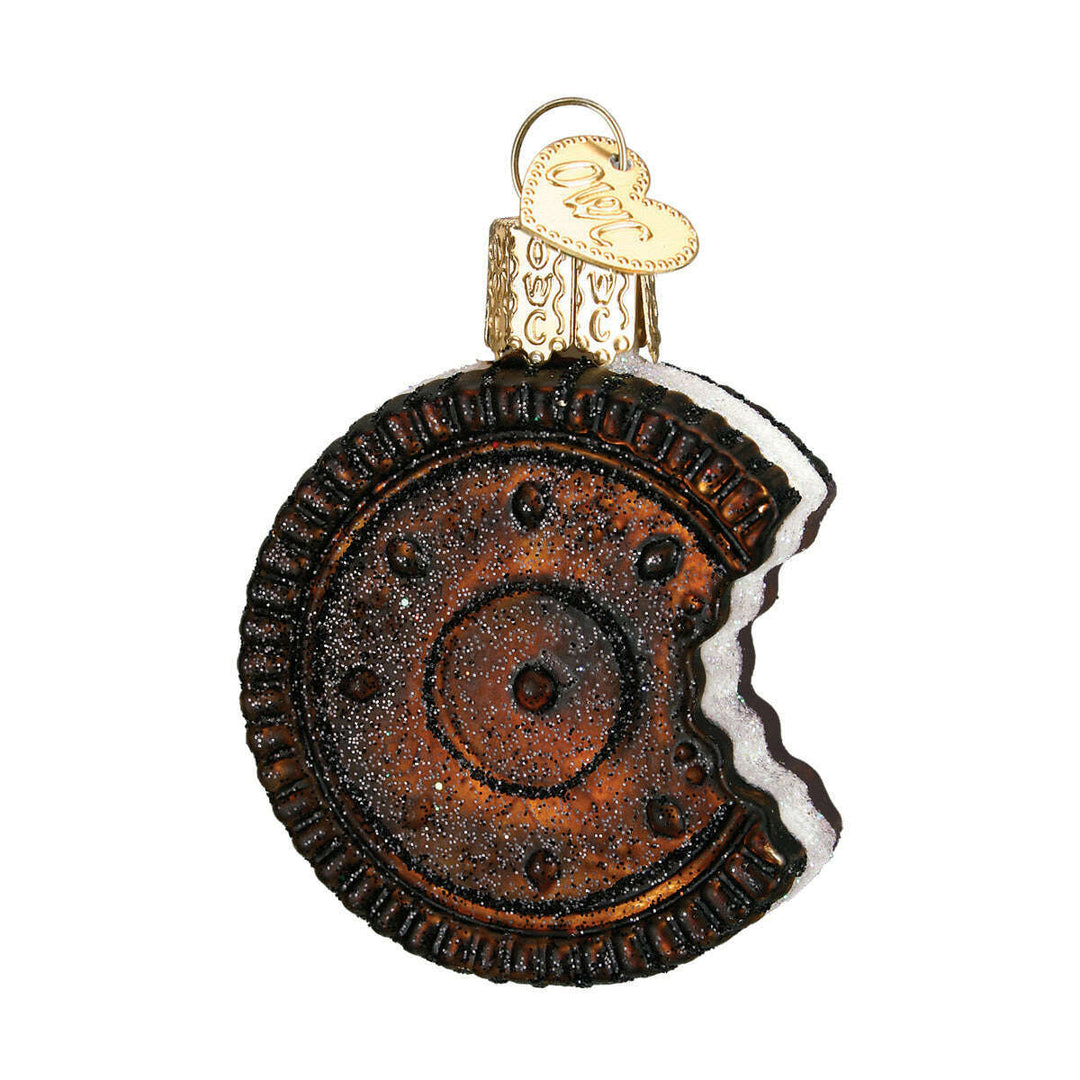 Old World Christmas Sandwich Cookie Blown Glass Ornament