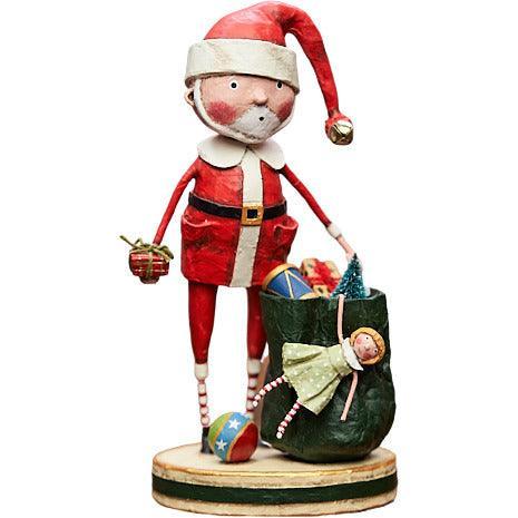 Santa & His Sack Figurine by Lori Mitchell - Quirks!